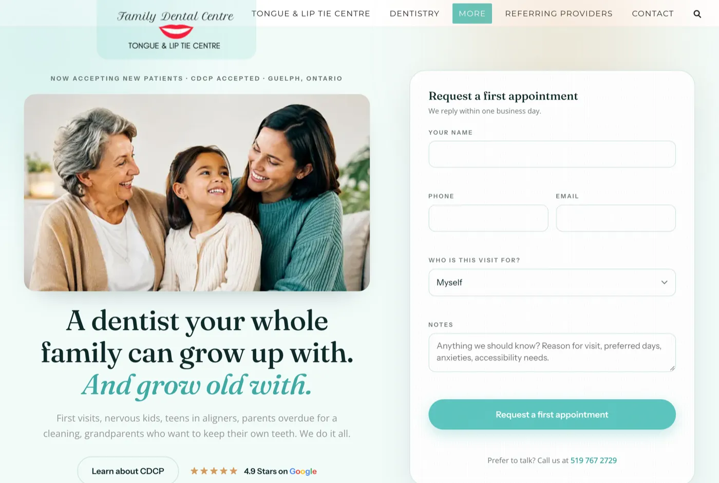 Family Dental Centre website