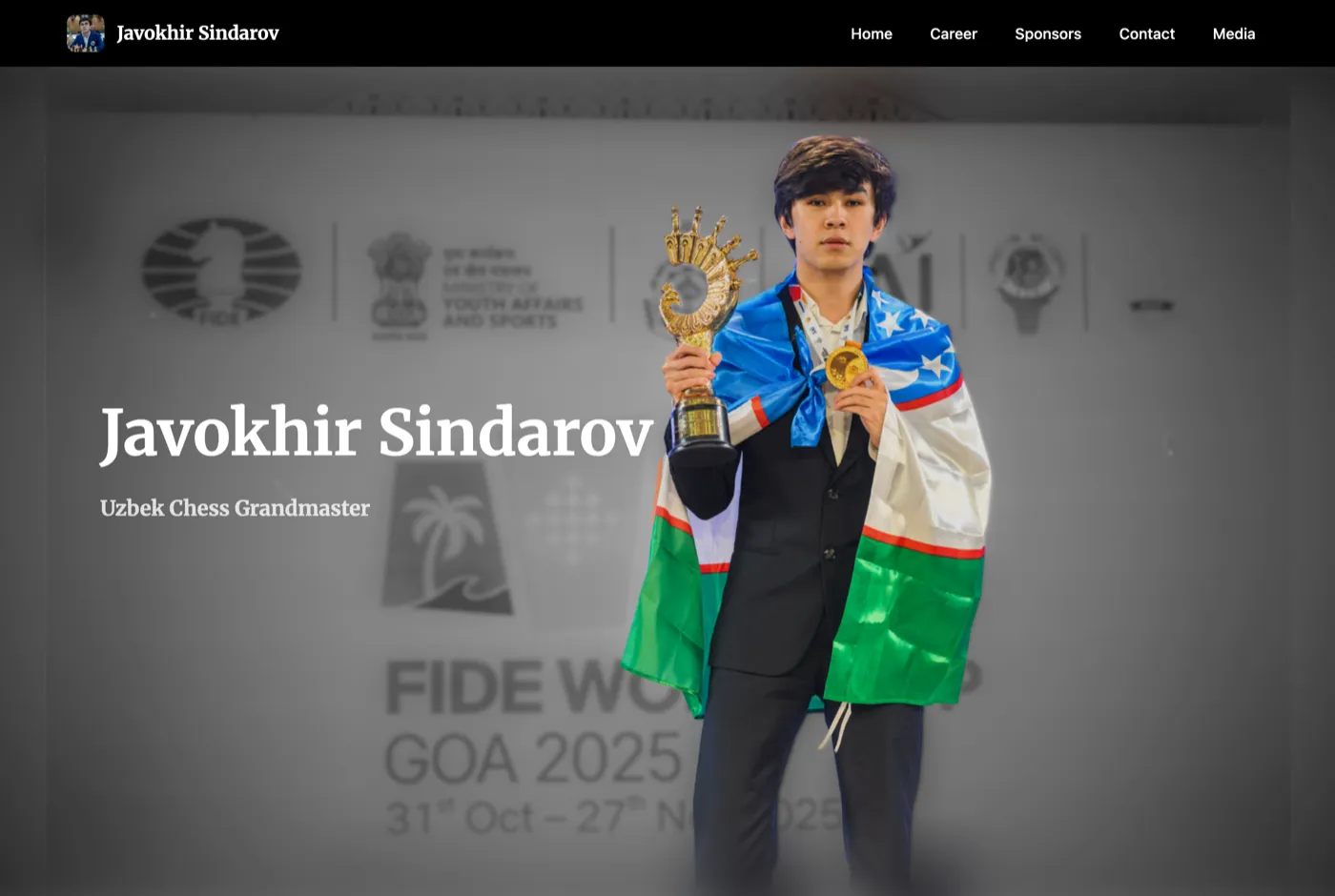 Javokhir Sindarov website